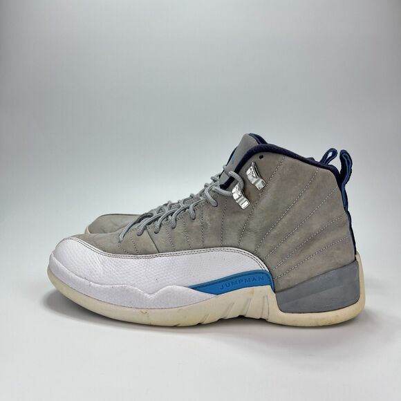 Nike Air Jordan 12 Gray University Blue Athletic Shoes 130690-007 Men\'s Size 9 main image 4